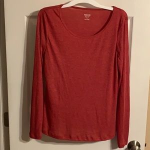 Red long sleeve shirt